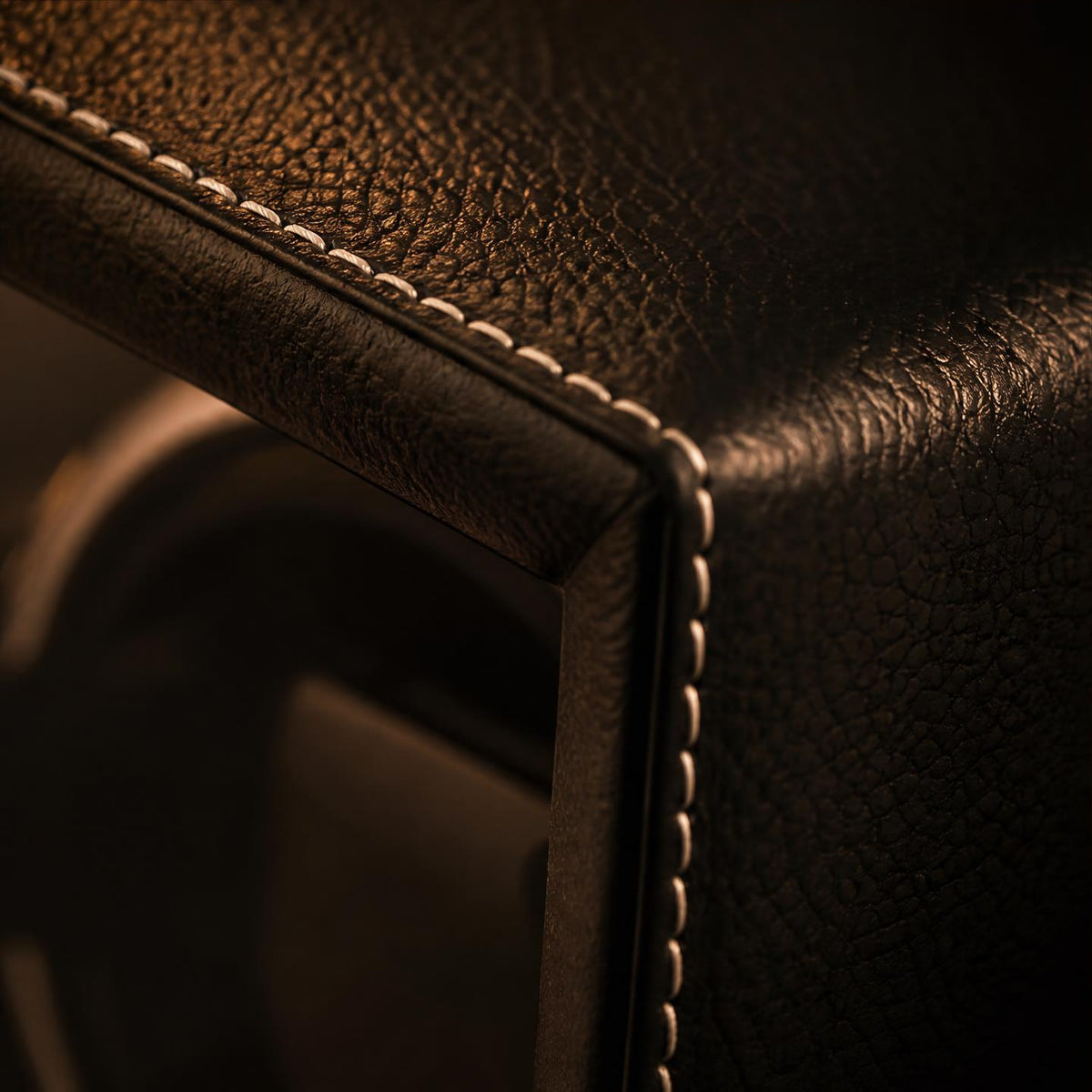 Remontoir bois cuir noir 2 montres - Le Régent II - Maison Delcombe - vue 3