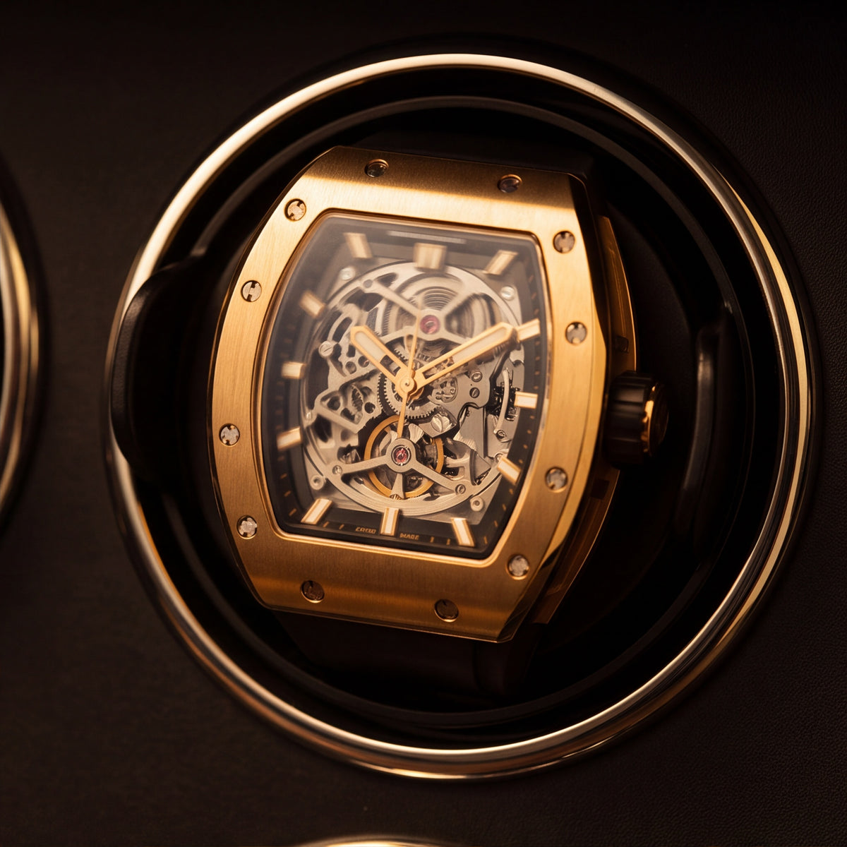 Remontoir bois massif sécurisé empreinte digitale 12 montres - La Citadelle XII - Maison Delcombe - vue 2