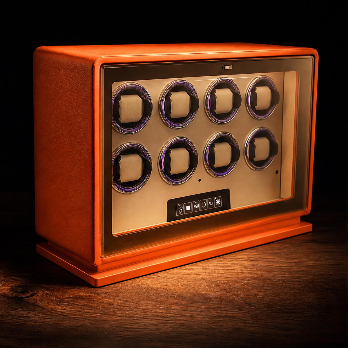 Remontoir verre orange antimagnétique 8 montres - L'Empereur VIII - Maison Delcombe - vue 1