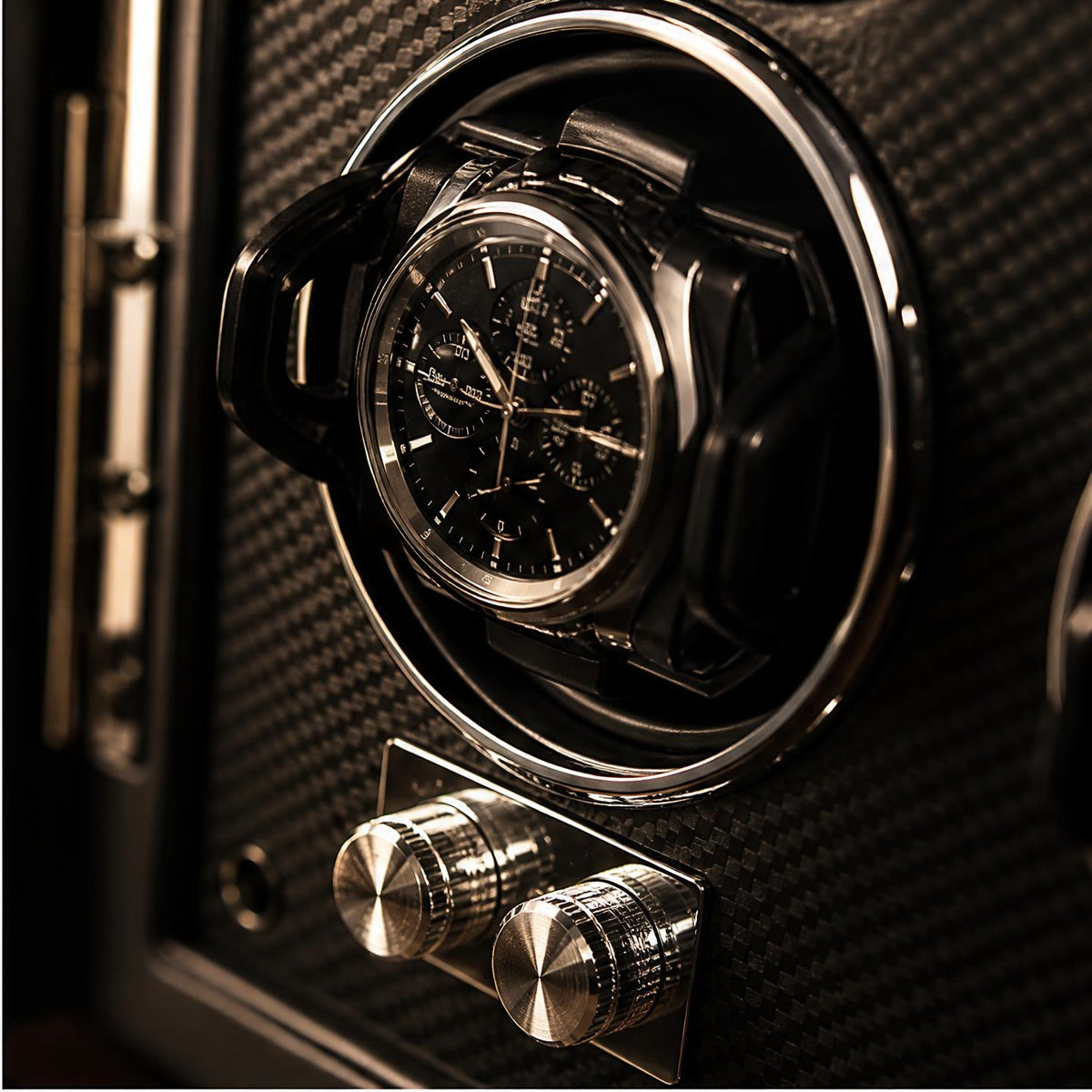 Remontoir bois 4 montres capteur tactile - L'Horizon IV - Maison Delcombe - vue 2 Image