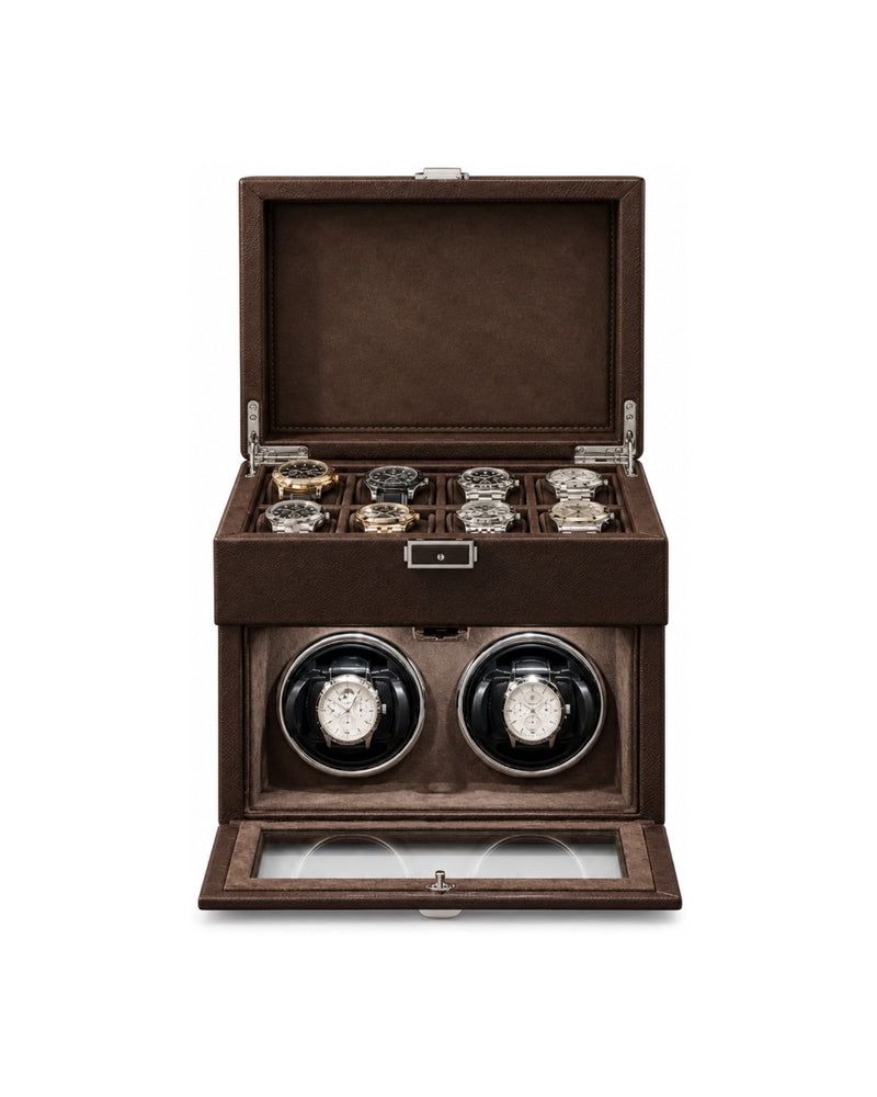 Watch Winder for 2 Watches - Cognac Heritage™ II