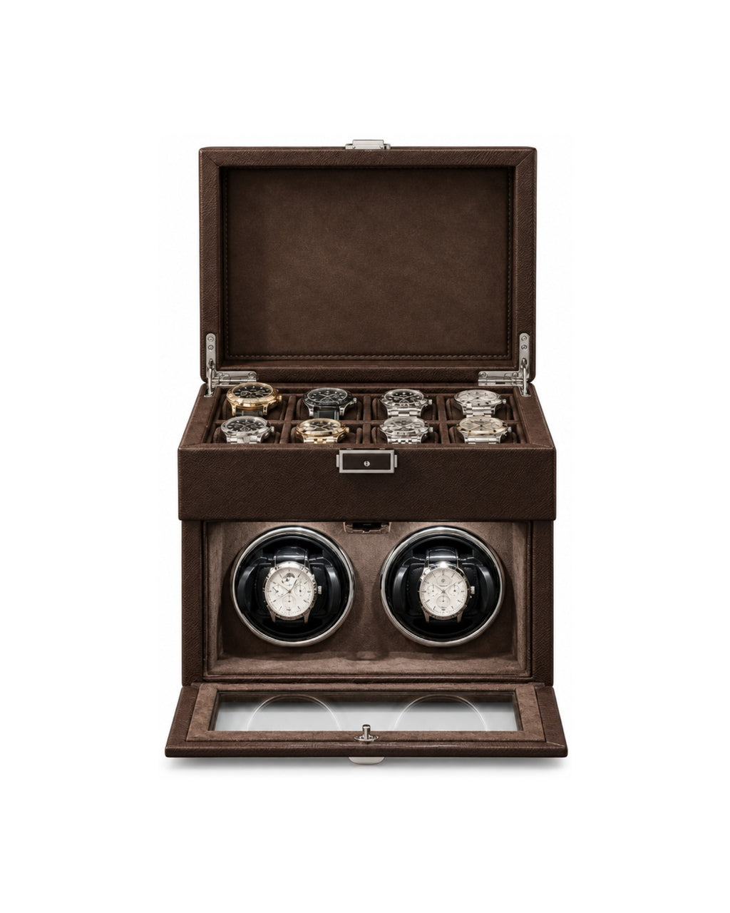 Watch Winder for 2 Watches - Cognac Heritage™ II