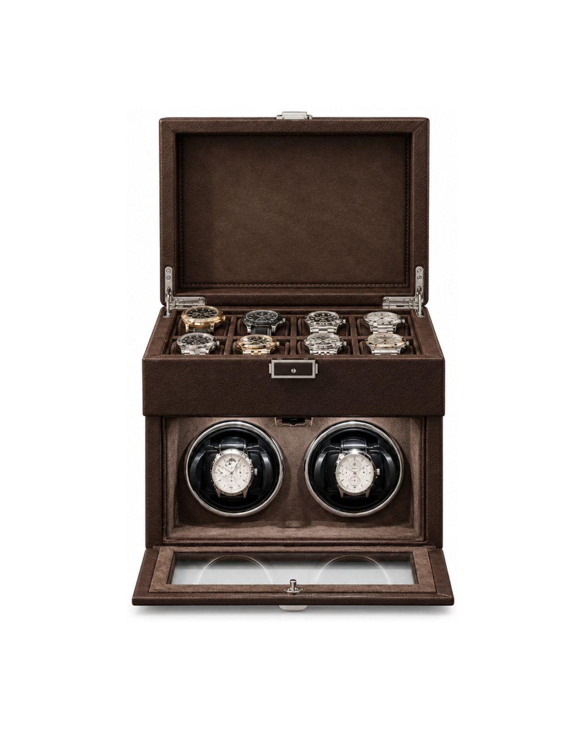 Watch Winder for 2 Watches - Cognac Heritage™ II