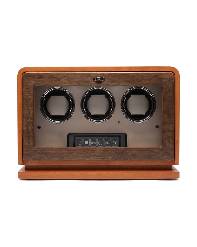 Watch Winder for 3 Watches - Emperor™ III - Orange