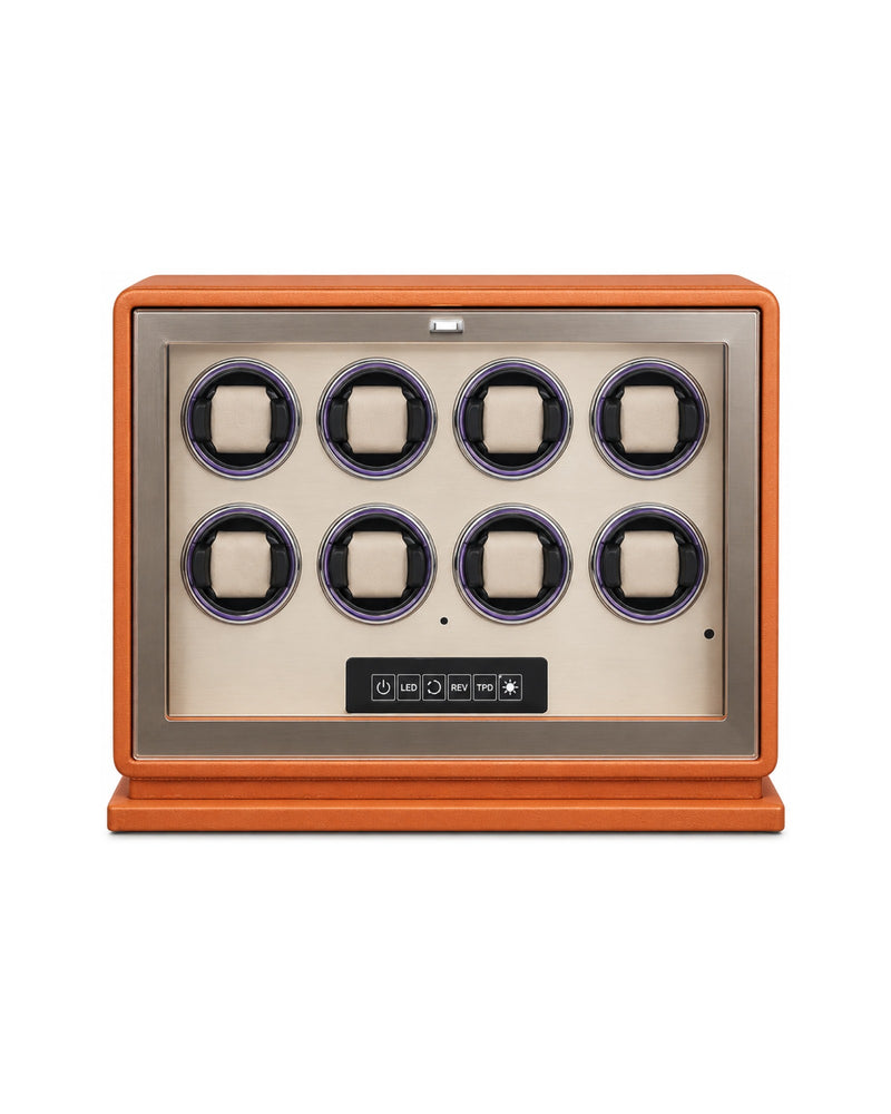 Watch Winder for 8 Watches - Emperor™ VIII - Orange