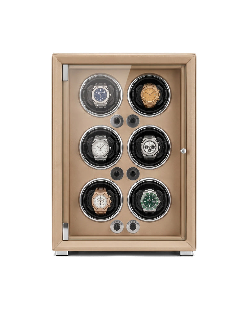 Watch Winder for 6 Watches - Regent™ VI - Beige
